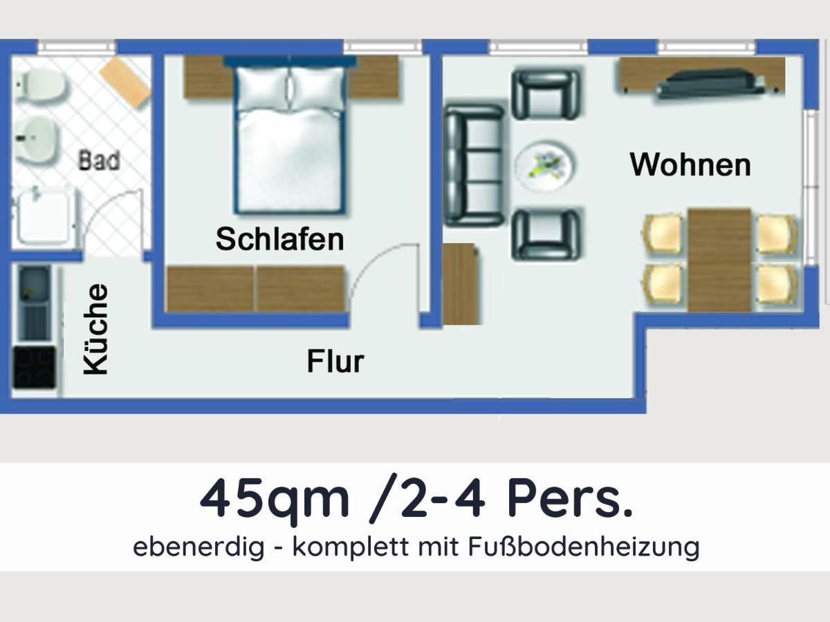 Der Fuchsbau - Fewo Lepetit - Im Sonnigen Harz - Hunde Willkommen - 100M Bis Zum Wald - Free Wlan Appartement Bad Sachsa Buitenkant foto